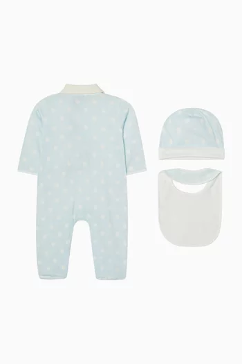 Polka-dot Sleepsuit Set in Cotton