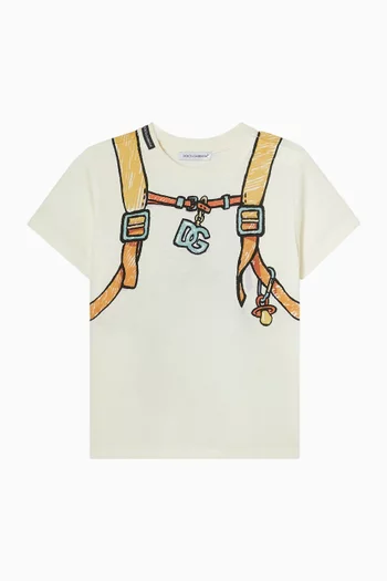 Backpack Logo T-shirt in Cotton