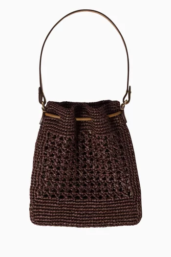 Mini Woven Bag in Fabric