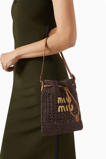 Mini Woven Bag in Fabric