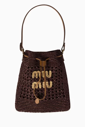 Mini Woven Bag in Fabric