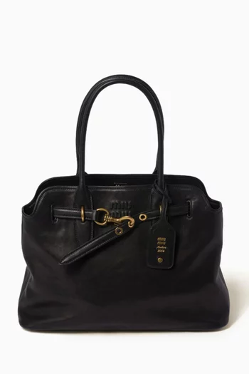 Aventure Top-handle Bag in Leather