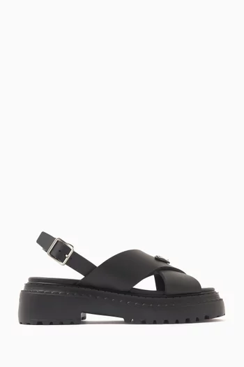 Chunky Sandals in Rubber
