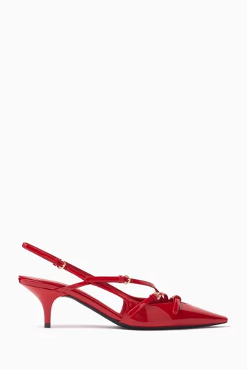 Slingback 55 Pumps in Leather
