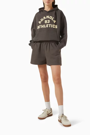 Embroidered-logo Sweat Shorts in Organic Cotton