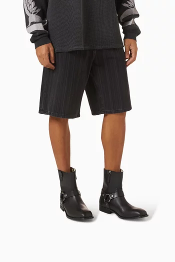 Harley Biker Boots in Leather