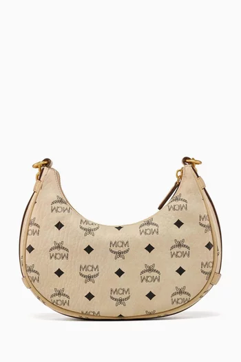 Small Aren VI Hobo Bag in Visetos Canvas
