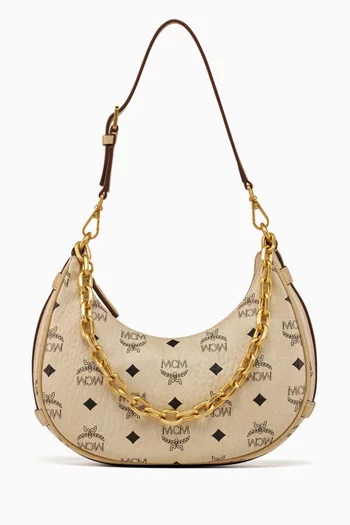 Small Aren VI Hobo Bag in Visetos Canvas
