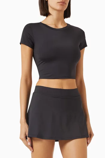Core Crop T-shirt in Nylon
