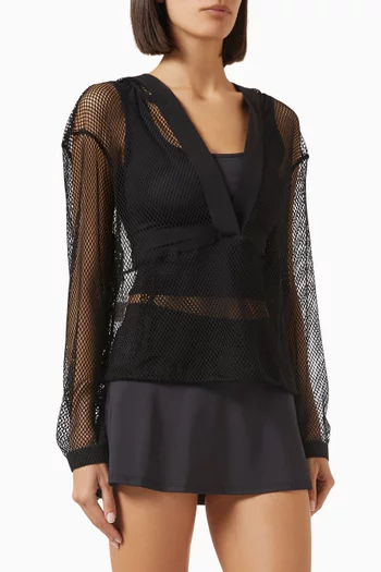 Hoodie in Mesh