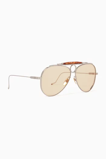 x The Gonzo Foundation Duke Aviator Sunglasses