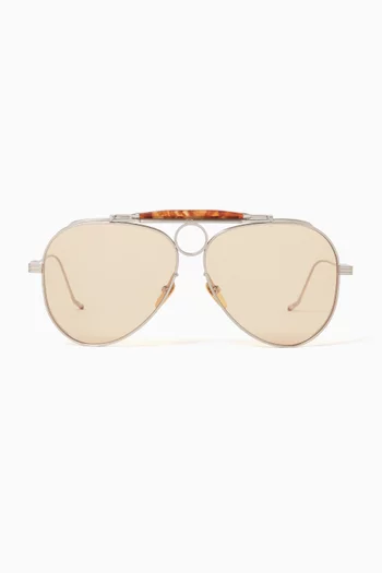 x The Gonzo Foundation Duke Aviator Sunglasses