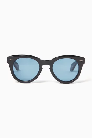 Fontainebleau 2 Round Sunglasses in Acetate