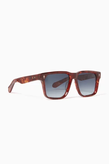 Lucknow Rectangular Sunglasses in Acetate