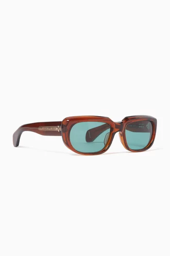 Sartet Rectangular Sunglasses in Acetate