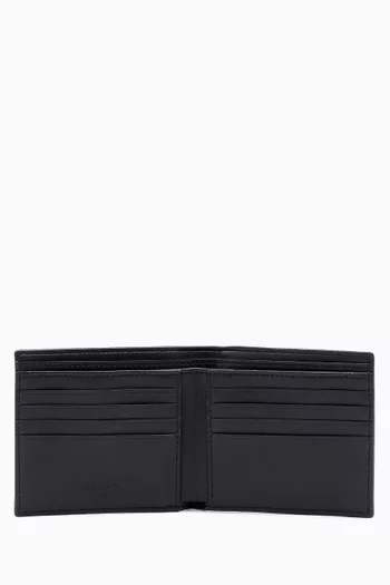 Logo Bi-fold Wallet in Leather