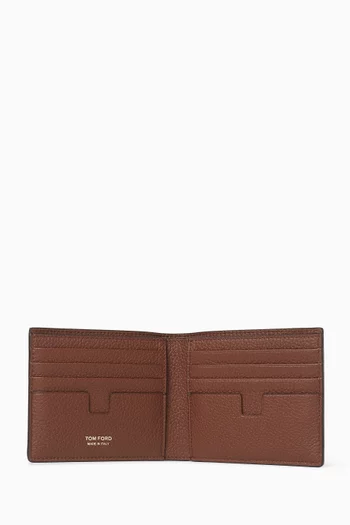 T-line Bifold Wallet in Leather