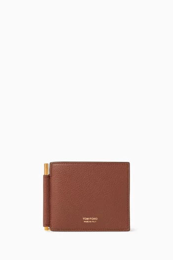 Money Clip Wallet in Leather
