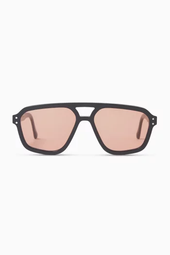 Jet Aviator Sunglasses in Acetate