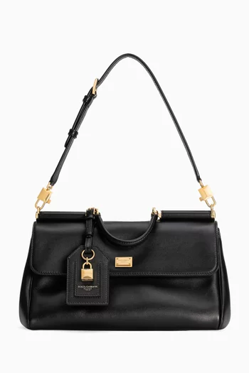 My Sicily Handbag in Plongé Calfskin Leather