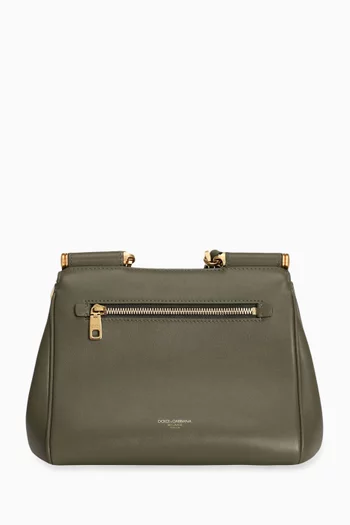 Small My Sicily Top-handle Bag in Leather