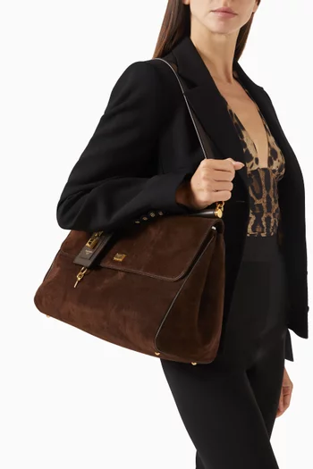My Sicily Top-handle Bag in Suede