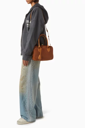 Vita Top-handle Bag in Furry Leather