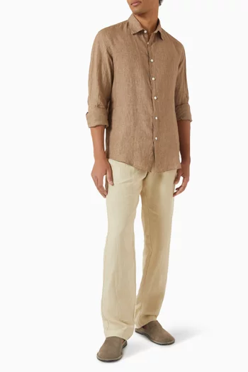 Long-sleeve Shirt in Linen