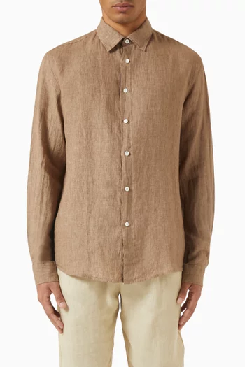 Long-sleeve Shirt in Linen