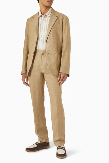 Short-sleeve Shirt in Linen