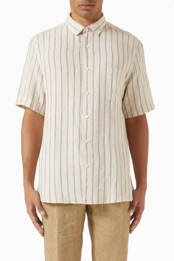 Short-sleeve Shirt in Linen