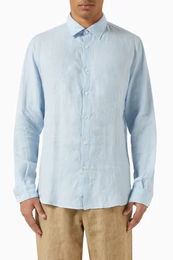 Long-sleeve Shirt in Linen