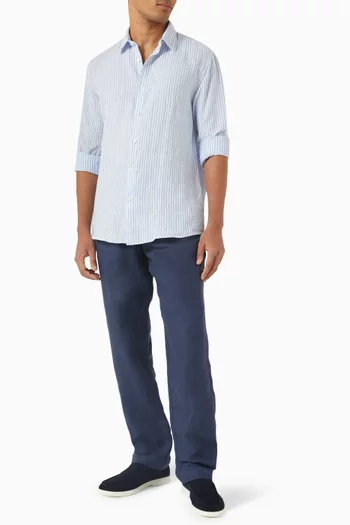 Long-sleeve Shirt in Linen