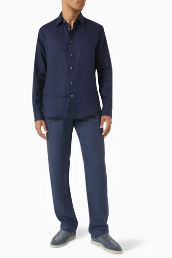 Long-sleeve Shirt in Linen