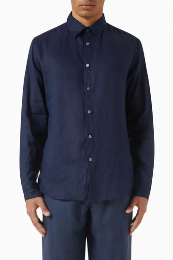Long-sleeve Shirt in Linen