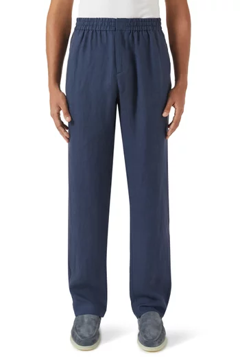 Drawstring Pants in Linen