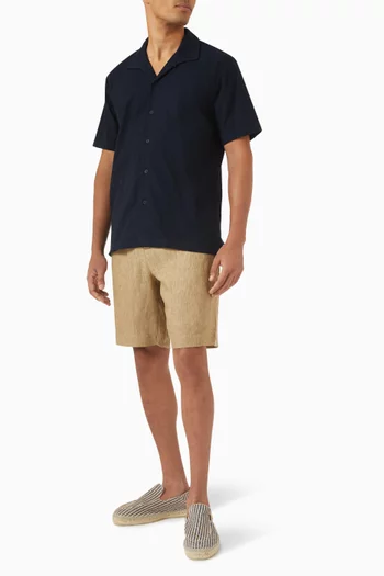 Textured Short-sleeve Shirt in Jersey