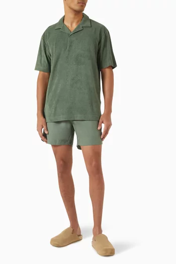 Towelling Polo Shirt in Organic Cotton