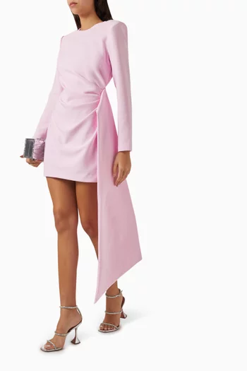 Sense Of Mystery Draped Mini Dress