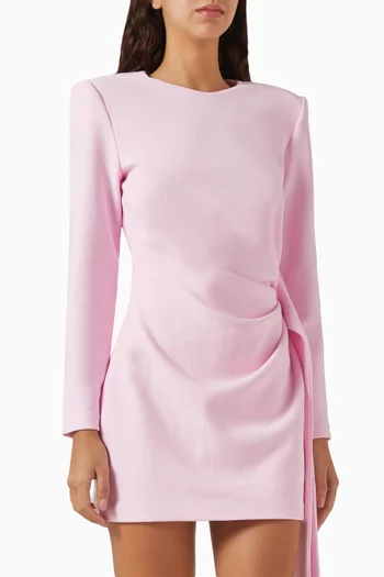 Sense Of Mystery Draped Mini Dress