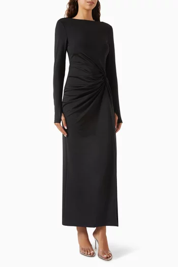 Division Maxi Dress in Stretch Nylon