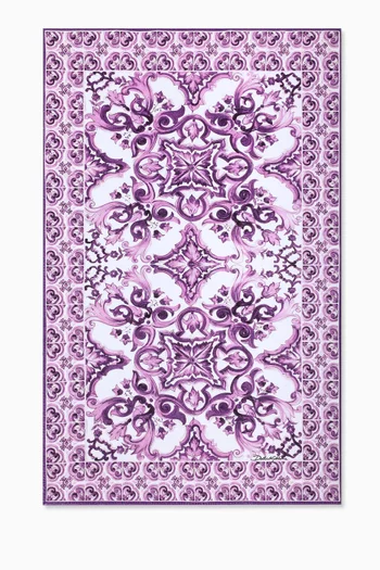 Majolica-print Beach Towel in Cotton Terry