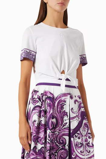 Majolica-print T-shirt in Cotton-jersey