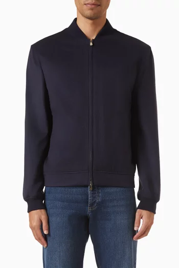 جاكيت بومبر كشمير فلانيل