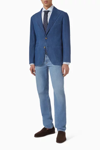 قميص بقصة ضيقة تويل