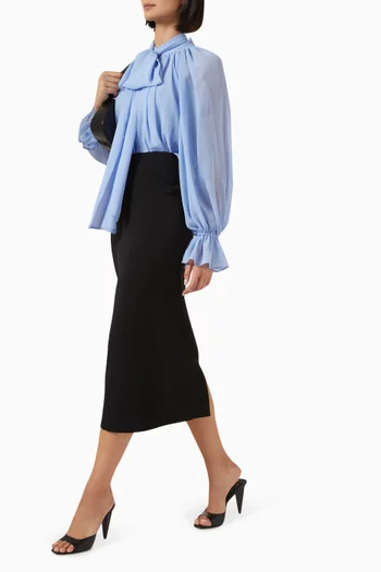 Tie-up Gathered Top