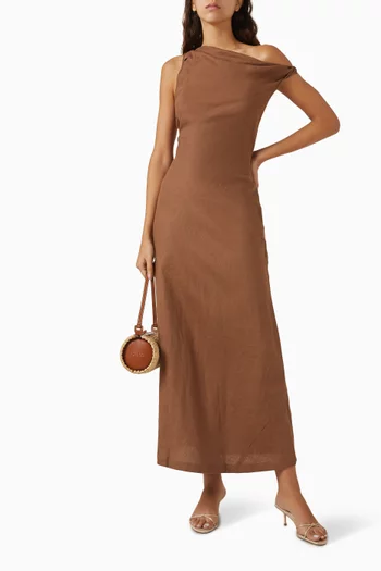 Suis Midi Dress in Linen