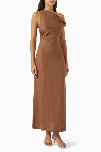 Suis Midi Dress in Linen