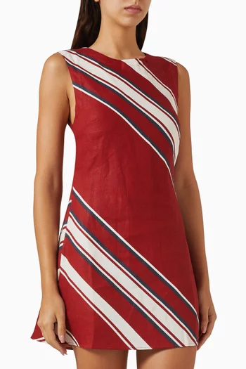 Julia Mini Dress in Linen