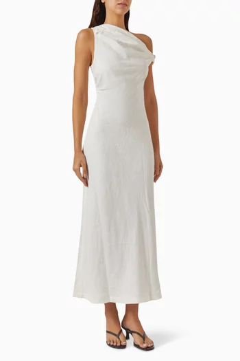 Suis Midi Dress in Linen